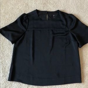 J crew black satin top